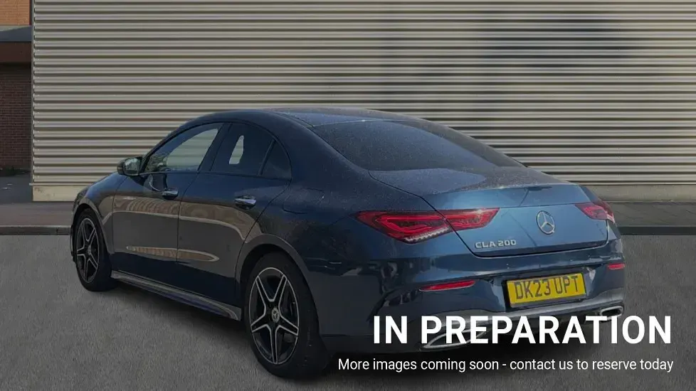 Used Mercedes CLA200 AMG Line Premium 163 HP (119 kW) 2023 Blue Coupe