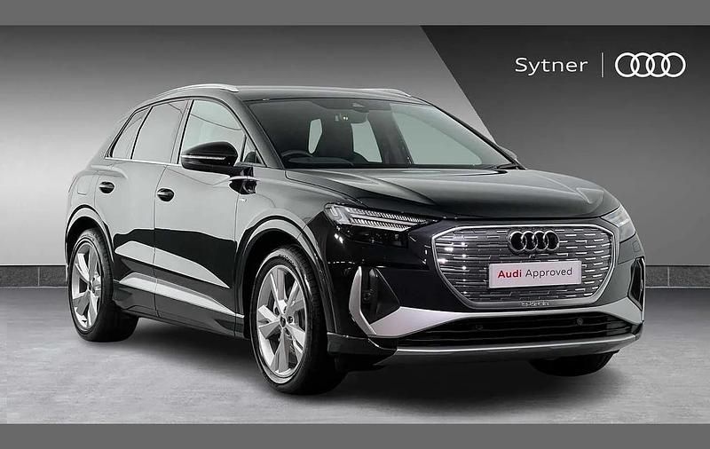 Black Used 2025 Audi Q4 e-tron S-Line SUV | £35,000 (Super price) - Image 1/4