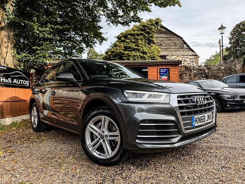 Grey Used 2018 Audi Q5 S-Line SUV | £20,995 (Fair price) - Image 1/4