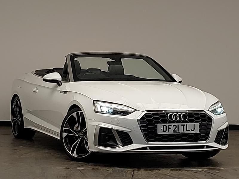 Used Audi A5 Cabriolet Comfort 204 HP (150 kW) 2021 White Cabriolet