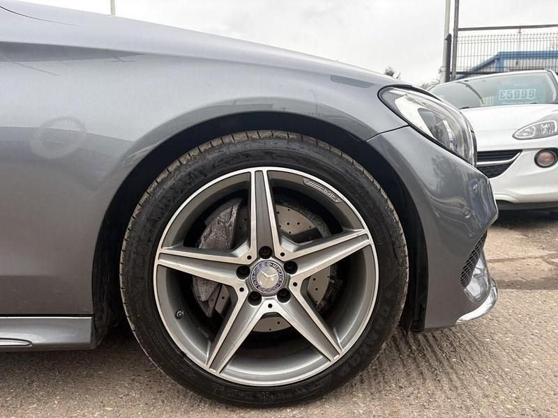 Used Mercedes C220 AMG line 170 HP (125 kW) 2016 Grey Cabriolet