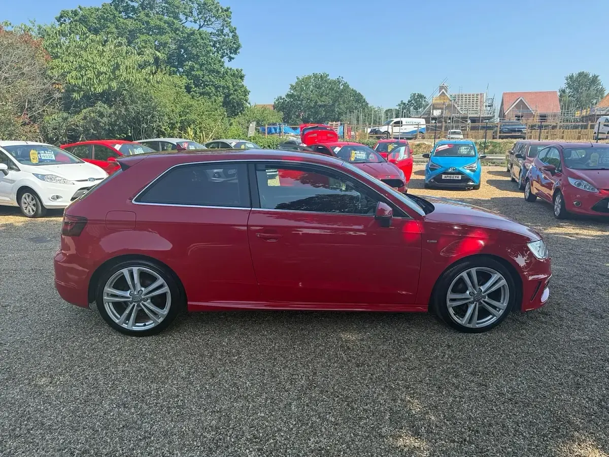 Used Audi A3 S-Line 2013 Red Hatchback
