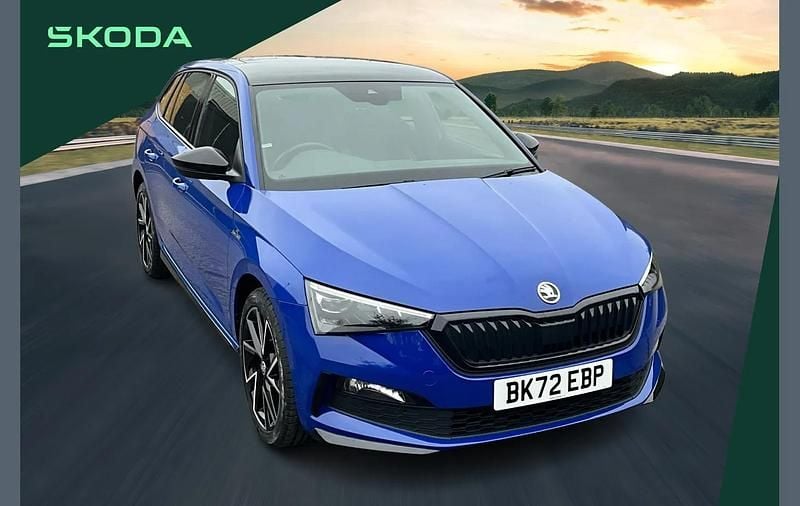 Used Skoda Scala Monte Carlo 108 HP (79 kW) 2022 Blue Hatchback