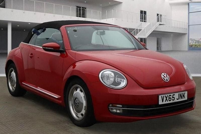 Red Used 2015 VW Beetle Design Cabriolet | £11,300 (Fair price) - Image 1/1
