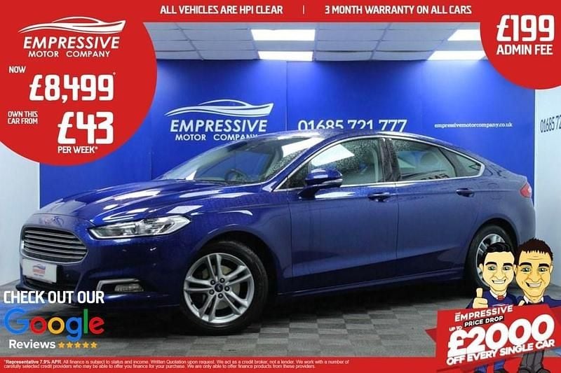 Blue Used 2018 Ford Mondeo Zetec Hatchback | £8,499 (Fair price) - Image 1/4