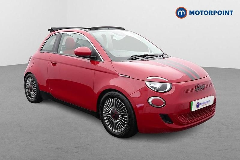 Used Fiat 500e Red 86 kW (118 HP) 2022 Red Cabriolet