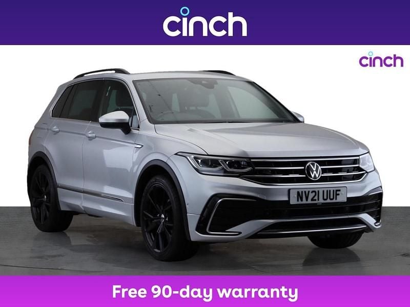 Silver Used 2021 VW Tiguan R-line SUV | £21,299 (Fair price) - Image 1/3