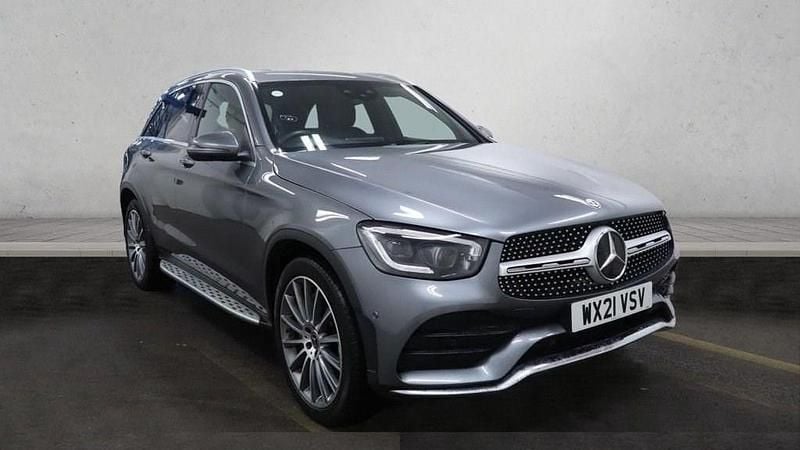 Grey Used 2021 Mercedes GLC300 AMG line SUV | £23,899 (Fair price) - Image 1/4