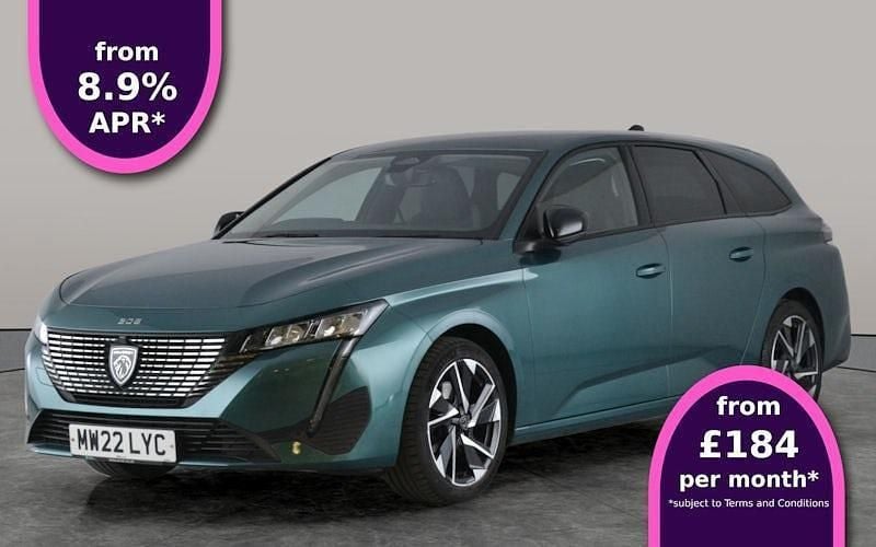 Blue Used 2022 Peugeot 308 Active Premium Estate | £13,419 (Good price) - Image 1/3