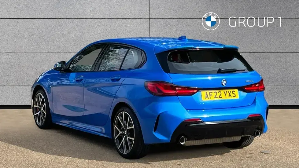Used BMW 128 Shadowline 265 HP (194 kW) 2022 Blue Hatchback