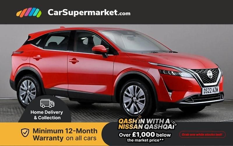 Red Used 2022 Nissan Qashqai Visia SUV | £13,397 (Good price) - Image 1/3