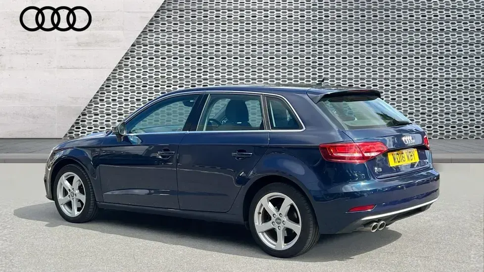 Used Audi A3 Sport 150 HP (110 kW) 2018 Blue Sedan