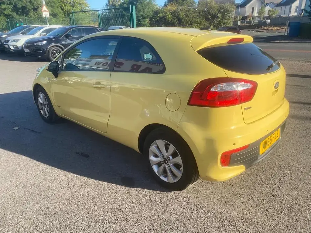 Used Kia Rio 2015 Yellow Hatchback
