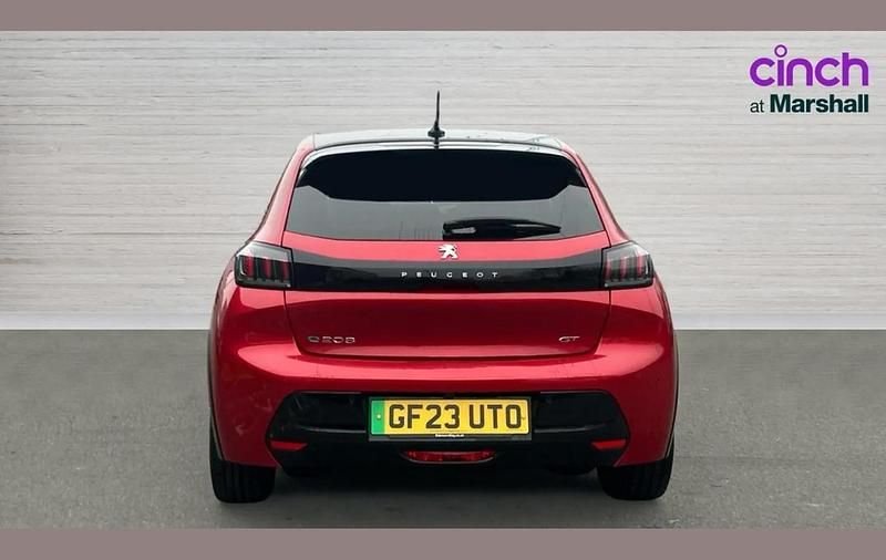 Used Peugeot e-208 Premium 100 kW (136 HP) 2023 Red Hatchback