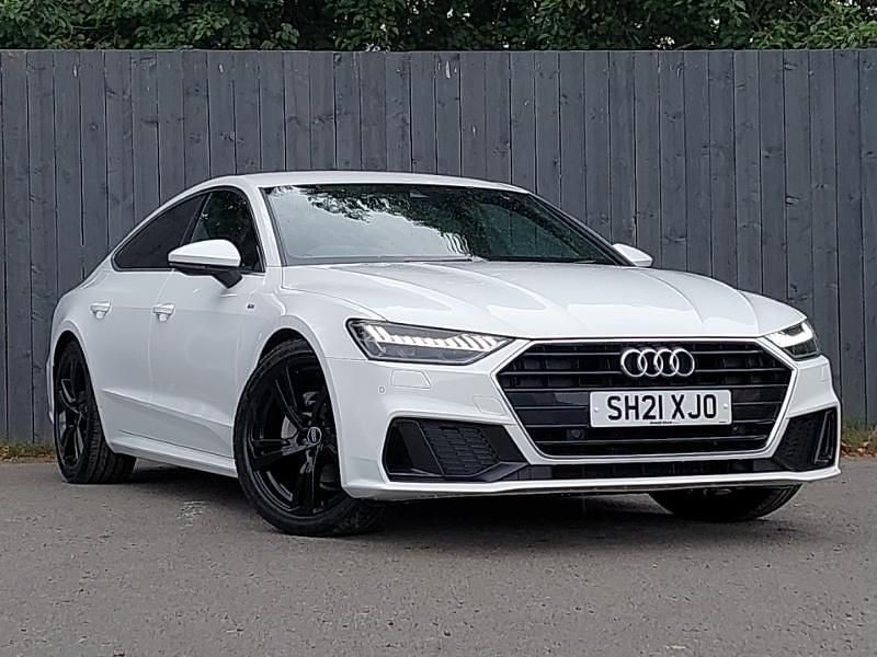 White Used 2021 Audi A7 S-Line Hatchback | £29,498 (Fair price) - Image 1/4