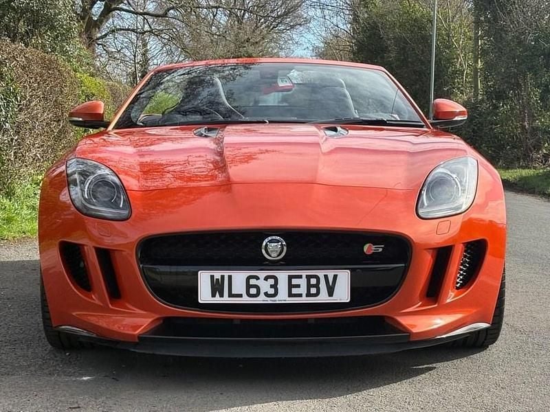 Used Jaguar F-Type S 380 HP (279 kW) 2013 Orange Cabriolet