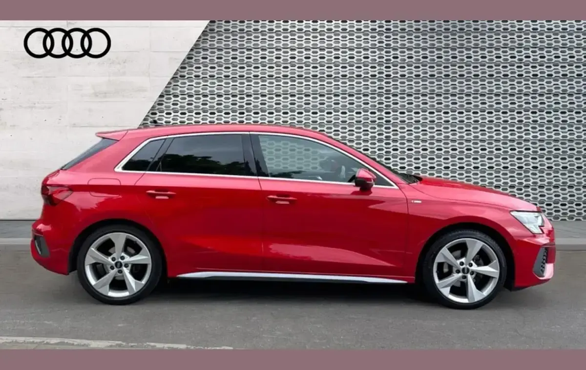 Used Audi A3 S-Line 147 HP (108 kW) 2023 Red Sedan