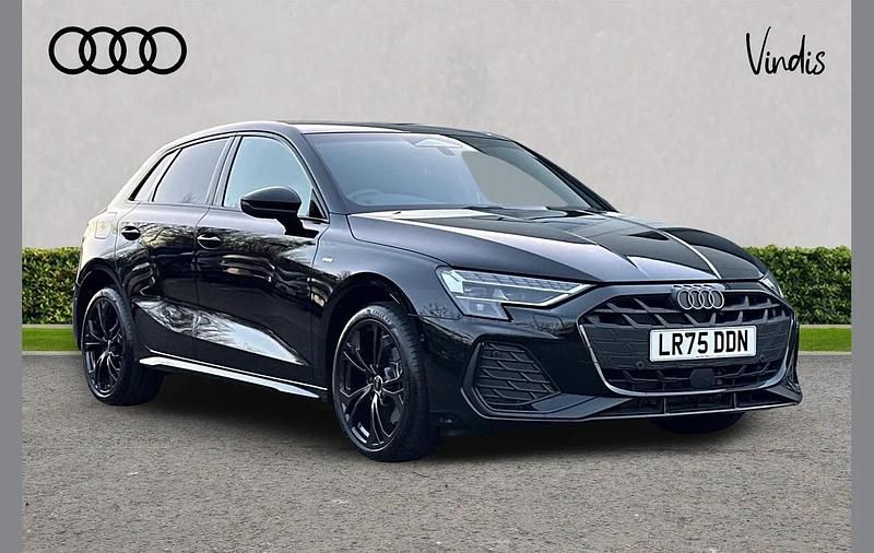 Black Used 2025 Audi A3 e-tron Black Edition Hatchback | £33,268 (Fair price) - Image 1/4