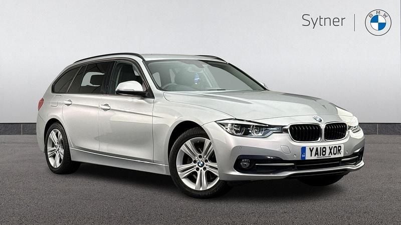 Silver Used 2018 BMW 320 Sport Line Estate | £19,750 (Good price) - Image 1/4