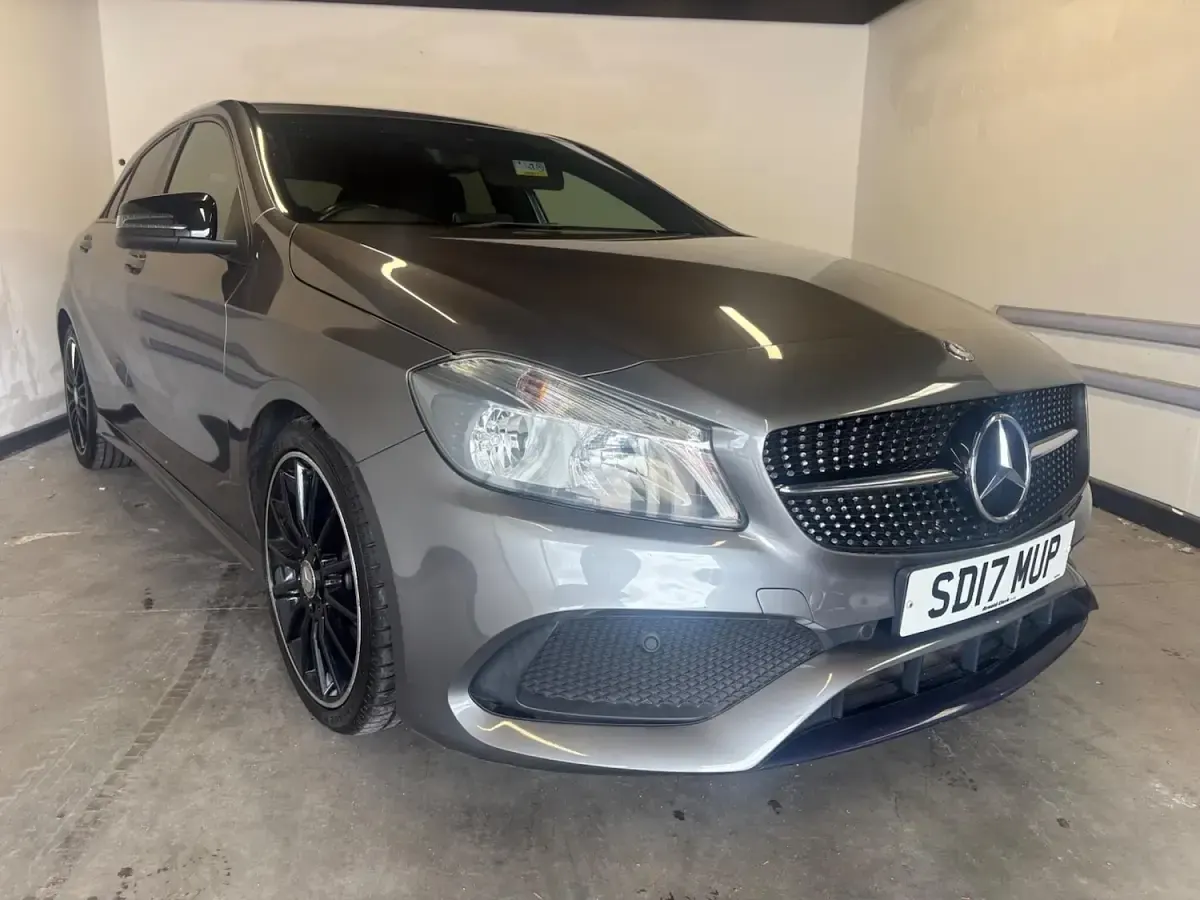 Used Mercedes A200 AMG line 136 HP (100 kW) 2017 Grey Hatchback