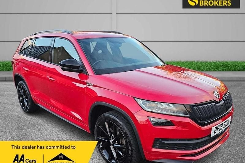 Red Used 2018 Skoda Kodiaq SportLine SUV | £18,980 (Good price) - Image 1/1