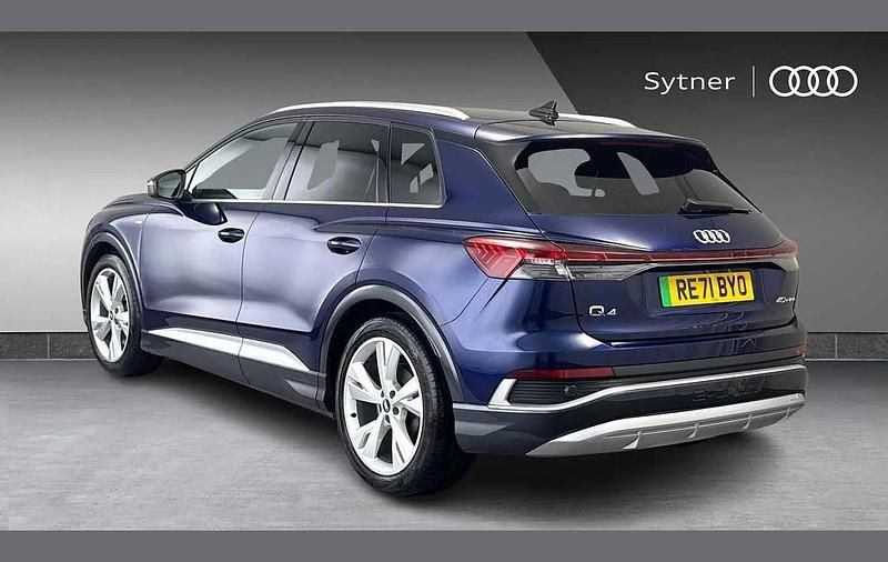 Used Audi Q4 e-tron S-Line 150 kW (204 HP) 2021 Blue SUV