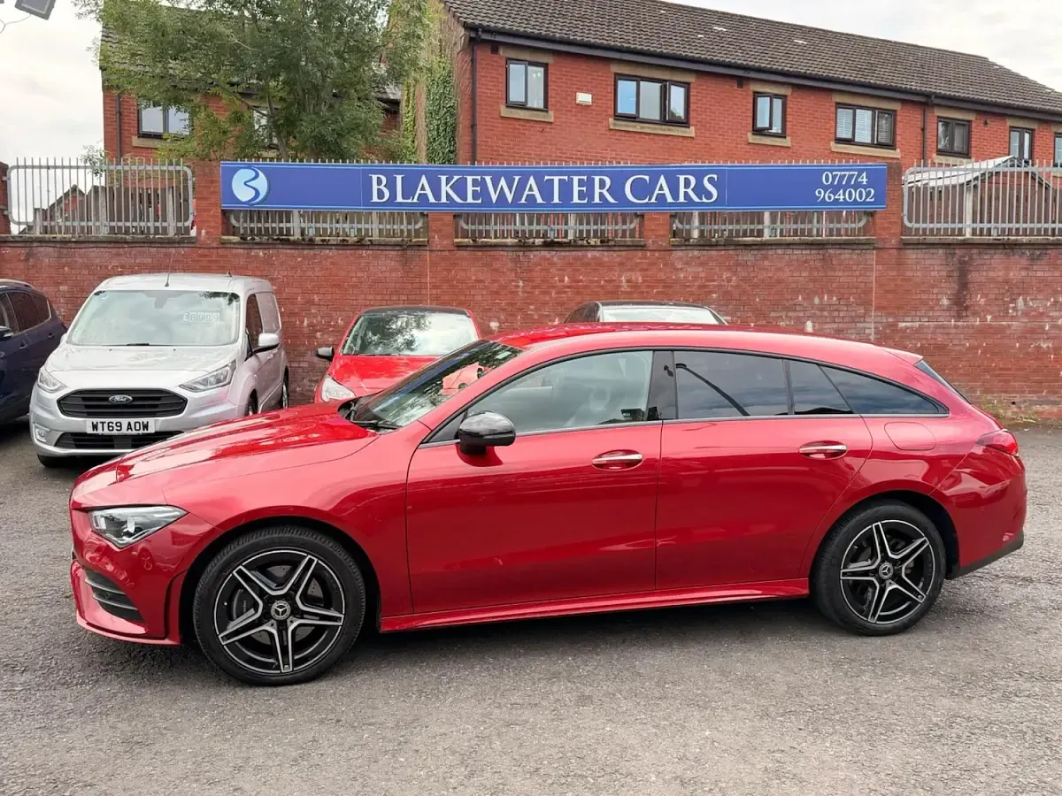 Used Mercedes CLA250e Shooting Brake AMG line 2023 Red Estate