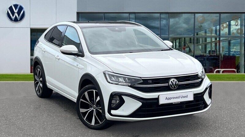 Pure white Used 2024 VW Taigo R-line SUV | £25,344 (A bit pricey) - Image 1/4