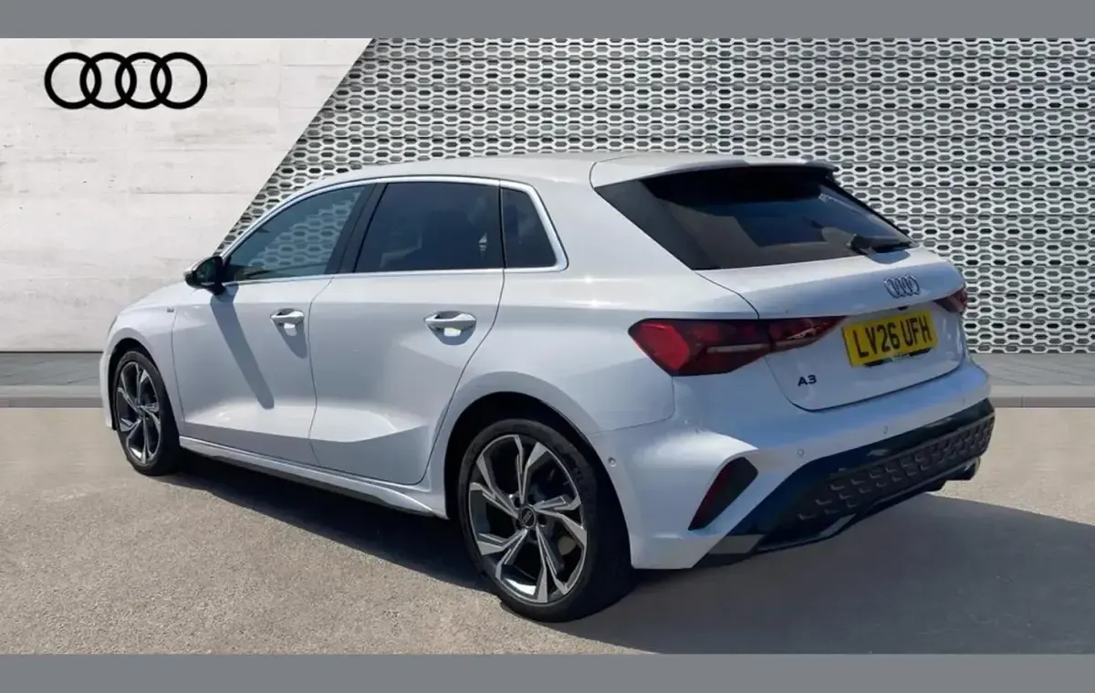 New Audi A3 S-Line 113 HP (83 kW) 2026 White Hatchback