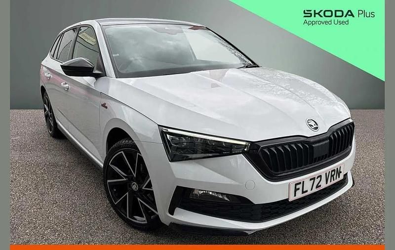 Used Skoda Scala Monte Carlo 150 HP (110 kW) 2022 Moon white metallic Hatchback