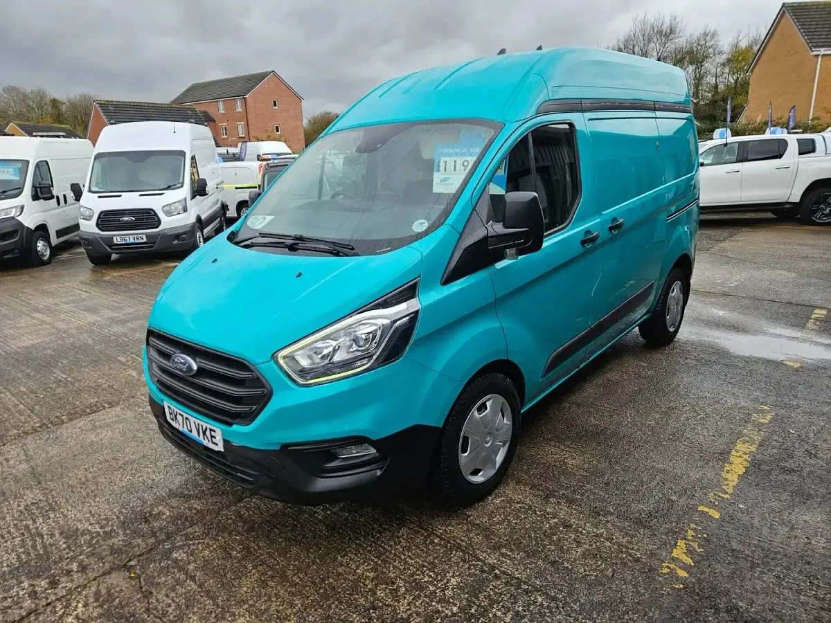 Used Ford Transit Custom Trend 130 HP (95 kW) 2020 Green Van