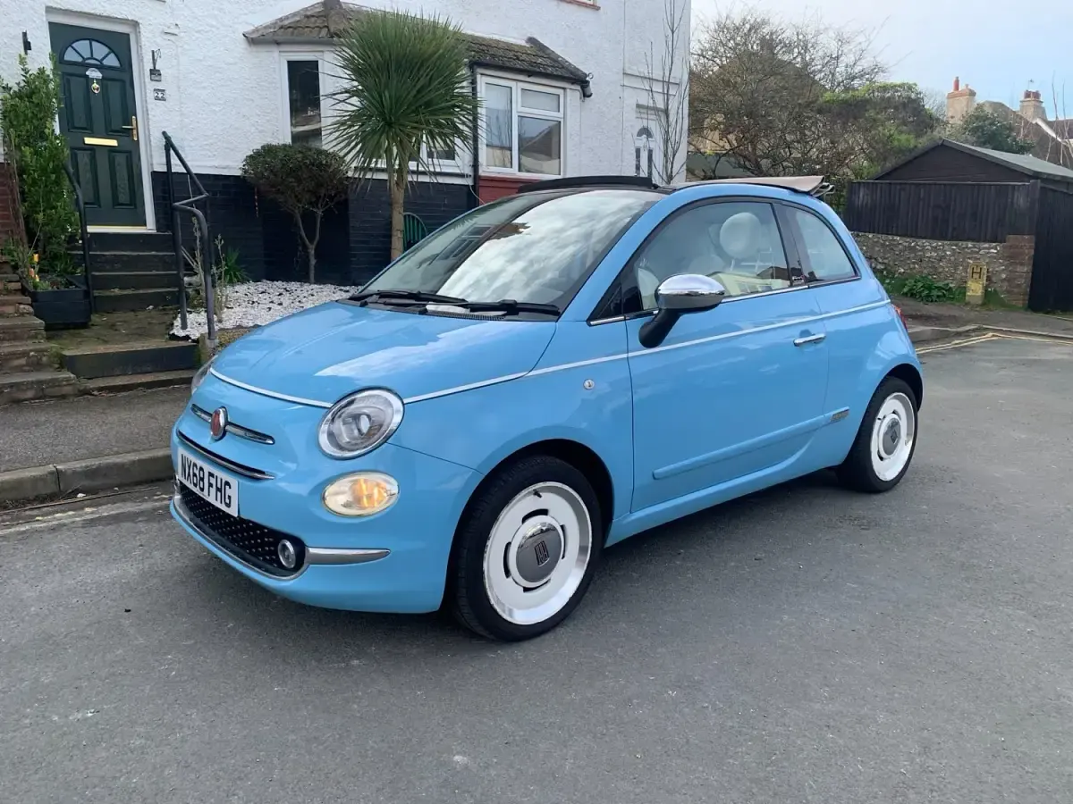Usado Fiat 500C S 69 HP (50 kW) 2018 Azul Cabrios