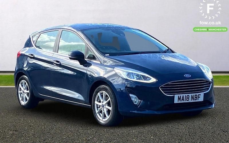 Blue Used 2018 Ford Fiesta Zetec Hatchback | £7,599 (Fair price) - Image 1/3