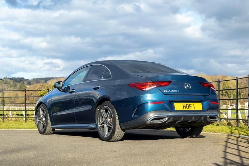 Used Mercedes CLA220 AMG Line Premium 190 HP (139 kW) 2019 Blue Sedan