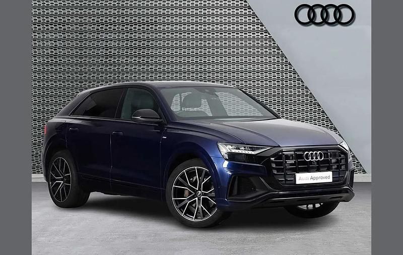 Used Audi Q8 Black Edition 282 HP (207 kW) 2021 Blue SUV