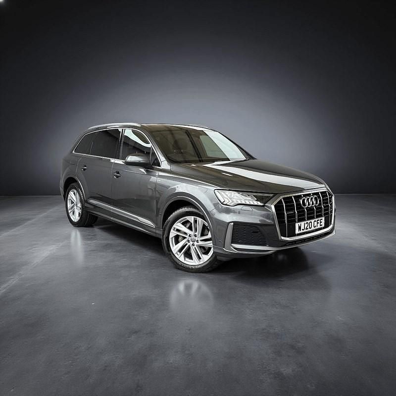 Grey Used 2020 Audi Q7 S-Line SUV | £33,999 (Fair price) - Image 1/4