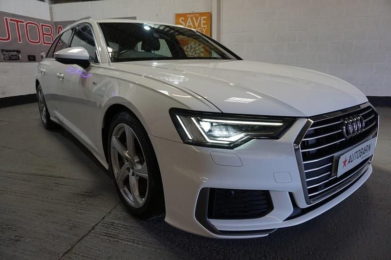 Begagnad Audi A6 S-Line 2019 Vit Kombi