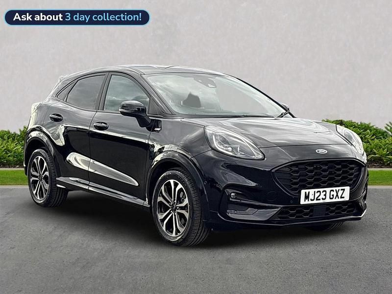 Black Used 2023 Ford Puma Gen-E ST-Line Hatchback | £16,299 (Fair price) - Image 1/4