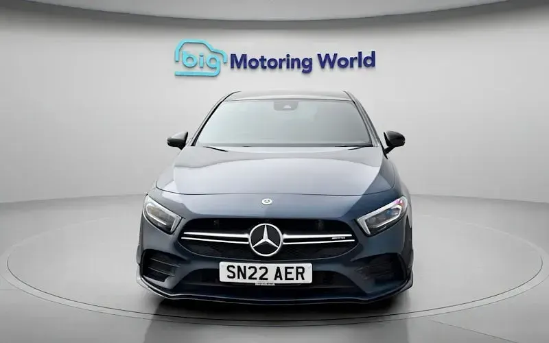 Used Mercedes A35 AMG Premium Plus 306 HP (225 kW) 2022 Blue Hatchback