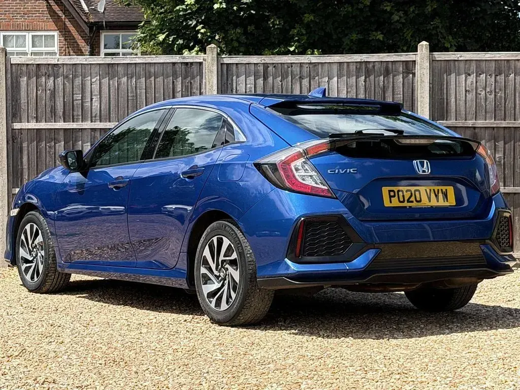 Used Honda Civic SE 2020 Blue Hatchback