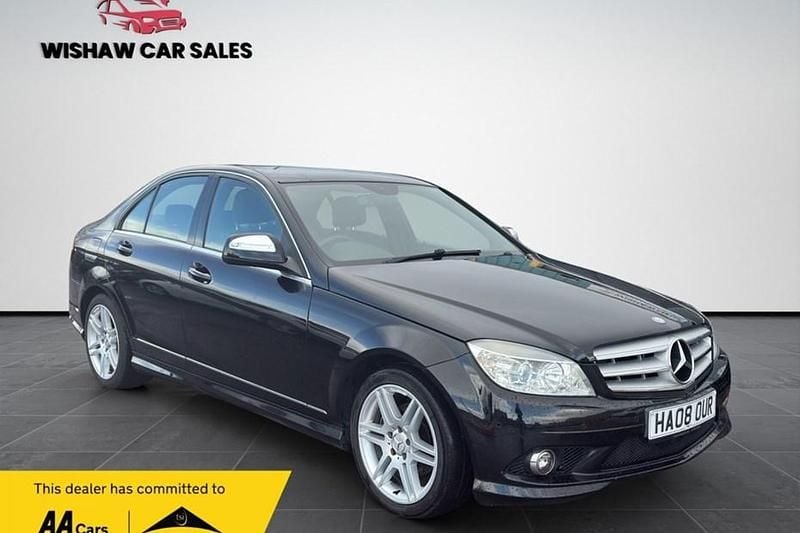 Used Mercedes C200 2008 Black Sedan
