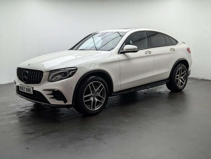 Used Mercedes GLC350 AMG line 258 HP (189 kW) 2017 White Coupe