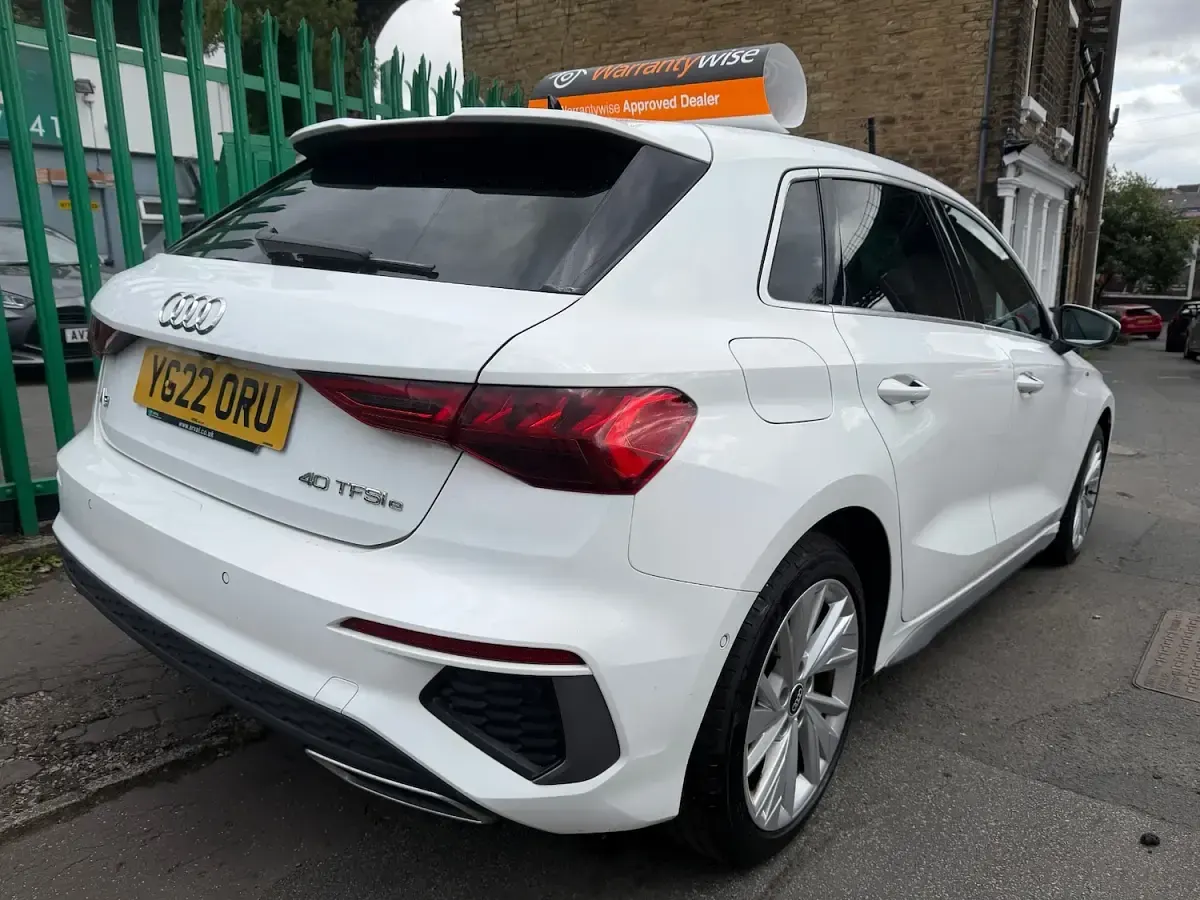 Used Audi A3 e-tron S-Line 2022 White Hatchback