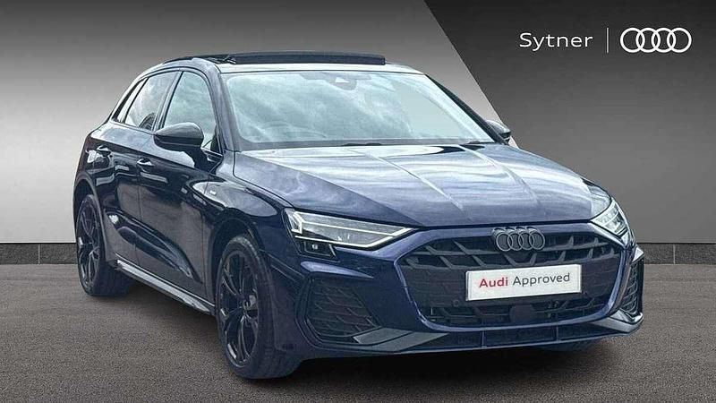 Blue Used 2025 Audi A3 e-tron Black Edition Hatchback | £32,000 (Fair price) - Image 1/4