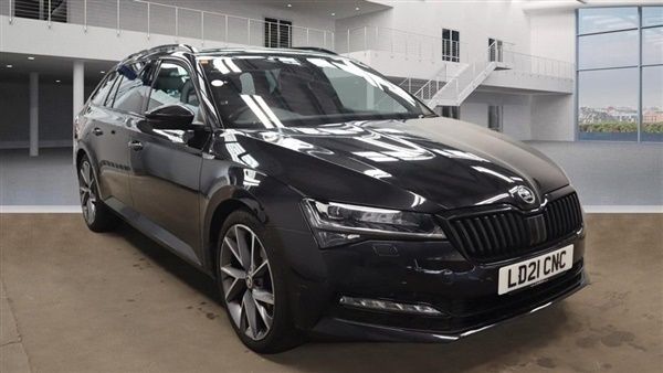 Black Used 2021 Skoda Superb SportlinePlus Estate | £24,359 (Expensive) - Image 1/4