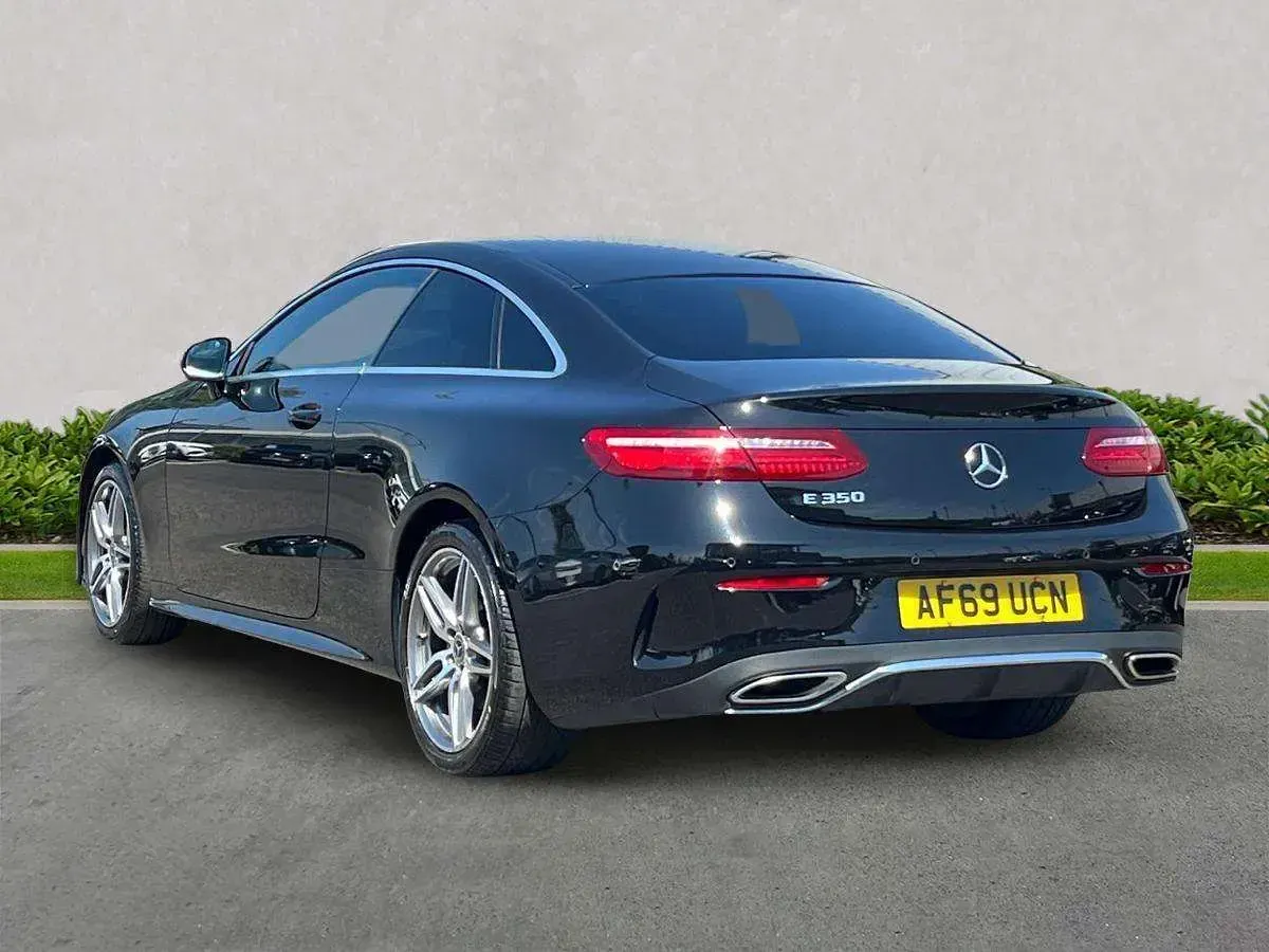 Used Mercedes E350 AMG line 2019 Black Coupe
