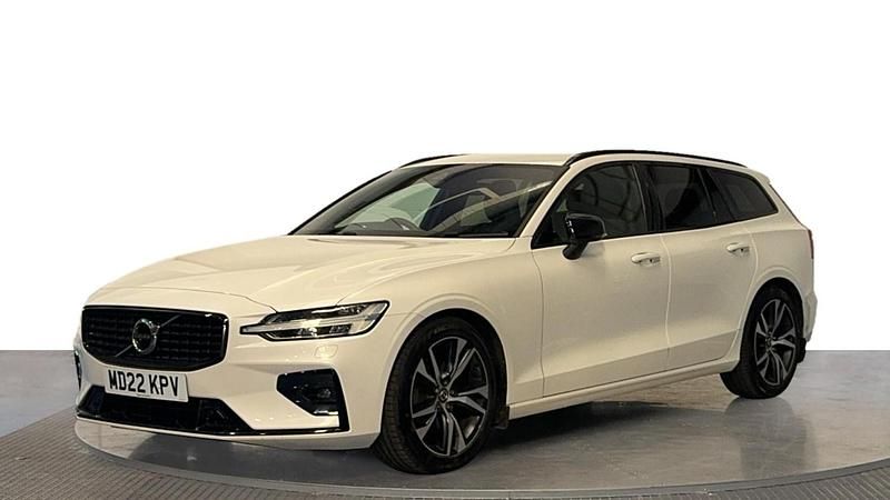 White Used 2022 Volvo V60 R-Design Estate | £23,420 (Fair price) - Image 1/4