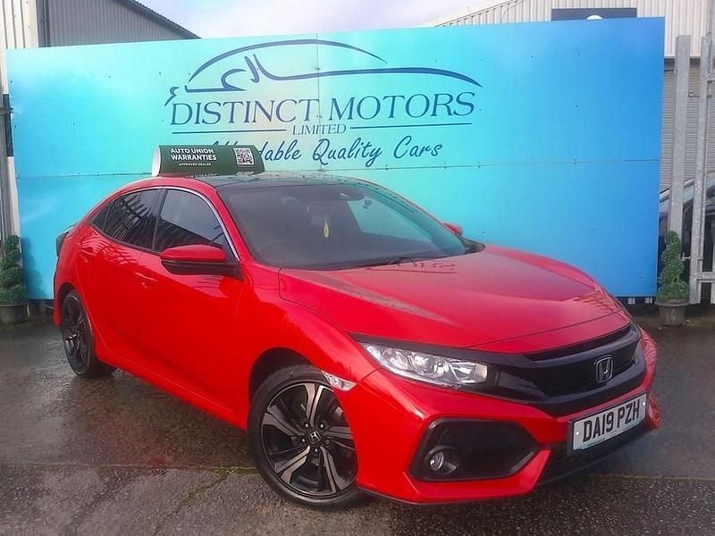 Red Used 2019 Honda Civic EX Hatchback | £12,749 (Fair price) - Image 1/4