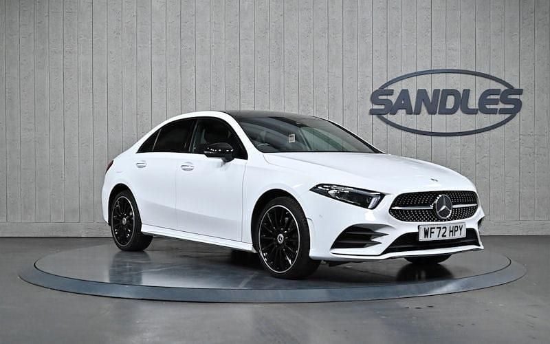 White Used 2022 Mercedes A250 AMG Line Premium Plus Sedan | £22,499 (Expensive) - Image 1/4