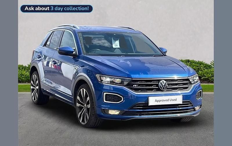 Blue Used 2022 VW T-Roc R-line SUV | £20,250 (Fair price) - Image 1/4